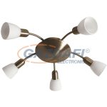   RÁBALUX 6310 Soma 5-ös mennyezeti lámpa E14 5x40W bronz opál 230V