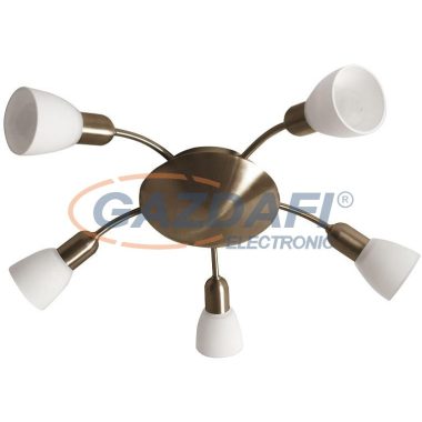 RÁBALUX 6310 Soma 5-ös mennyezeti lámpa E14 5x40W bronz opál 230V