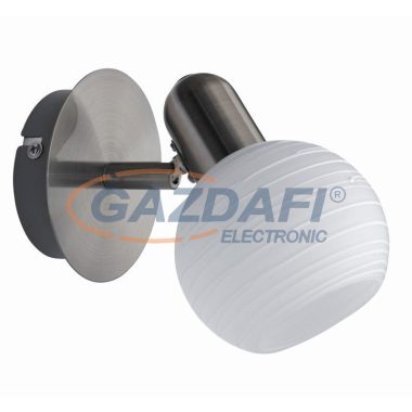 RÁBALUX 6341 Aurel 1-es spot lámpa E14 1x40W szetén króm opál 230V A++ -> E