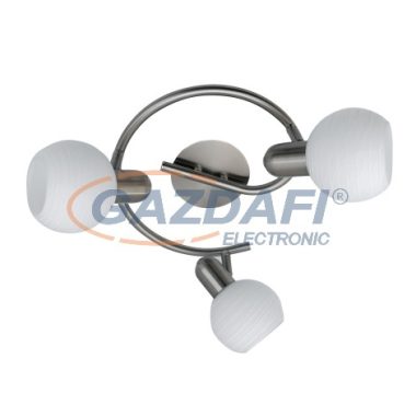 RÁBALUX 6343 Aurel 3-as spot lámpa E14 3x40W szaténkróm opál 230V A++ -> E
