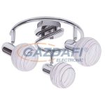   RÁBALUX 6367 Aurel lilac 3-as spot lámpaE14 3x40W króm/fehér/lila 230V A++ -> E