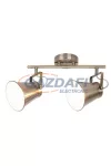 RÁBALUX 6517 Martina 2-es spot lámpa E27 2x60W bronz/fehér 230V A++ -> E RÁBALUX 6517 Martina 2-es spot lámpa E27 2x60W bronz/fehér 230V A++ -> E
