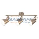   RÁBALUX 6518 Martina 3-as spot lámpa E27 3x60W bronz/fehér 230V A++ -> E