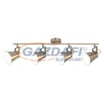   RÁBALUX 6519 Martina 4-es spot lámpa E27 4x60W bronz/fehér 230V A++ -> E