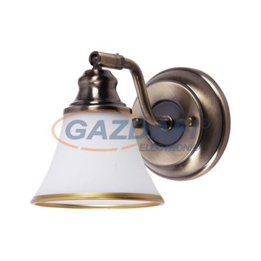RÁBALUX 6545 Grando 1-es fali lámpa E14 1x40Wbronz/fehér 230V A++ -> E