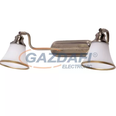 RÁBALUX 6546 Grando 2-es fali lámpa E14 2x40Wbronz/fehér 230V A++ -> E