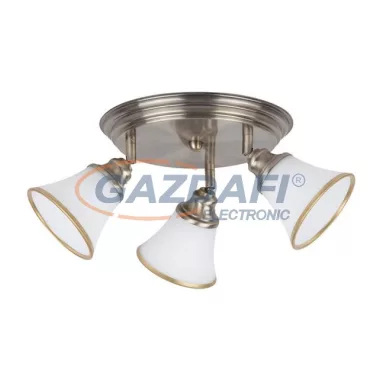 RÁBALUX 6548 Grando 3-as mennyezeti lámpa E14 3x40Wbronz/fehér 230V A++ -> E