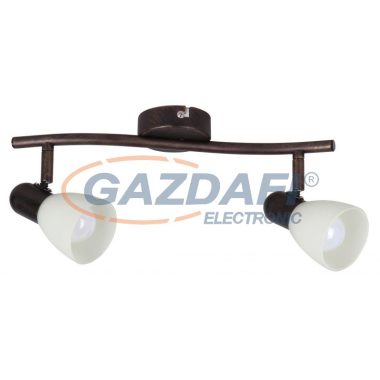RÁBALUX 6592 Soma 2-es spot lámpa E14 2x40W antracit barna krém 230V A++ -> E