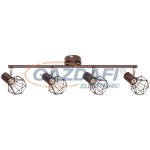   RÁBALUX 6885 Odin 4-es spot lámpa E14 4x40W metál barna 230V     A++ -> E
