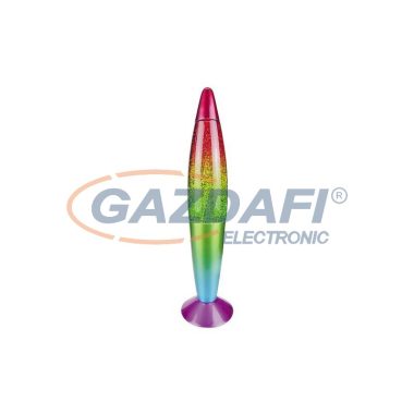RÁBALUX 7008 Glitter rainbow dekor lámpa, G45 15W, többszínű 230V A++ -> E
