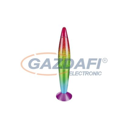   RÁBALUX 7008 Glitter rainbow dekor lámpa, G45 15W, többszínű 230V A++ -> E