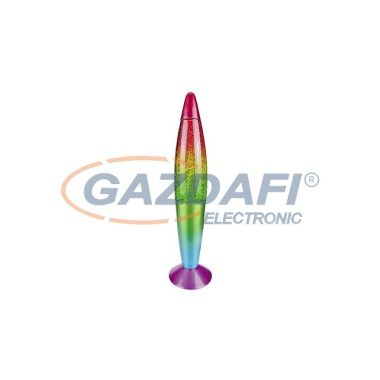 RÁBALUX 7009 Glitter rainbow dekor lámpa, G45 25W, többszínű 230V A++ -> E