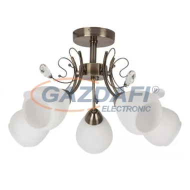 RÁBALUX 7045 Susan 5 ágú csillár E27 5x60W bronz 230V