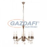   RÁBALUX 7059 Beatrice 8ágú csillár E14 8x40W a.bronz 230V     A++ -> E