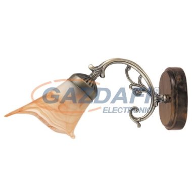 RÁBALUX 7091 Rustic3 falikar E14 40W, bronz-dió 230V