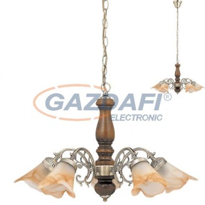   RÁBALUX 7095 Rustic3 5 ágú csillár E14 5x40W bronz-dió 230V