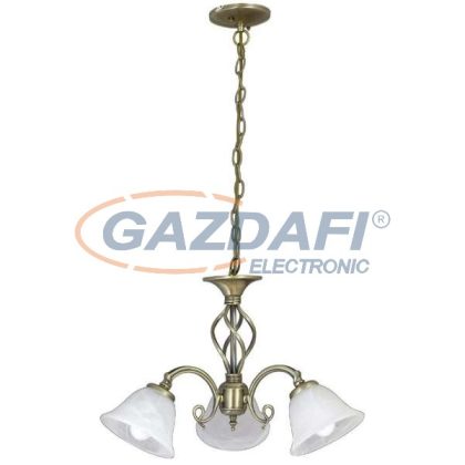   RÁBALUX 7133 Beckworth 3 ágú csillár E14 3x40W bronz 230V     A++ -> E