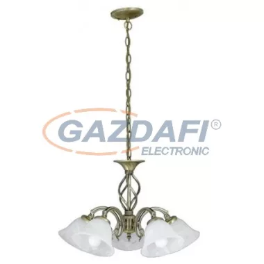 RÁBALUX 7135 Beckworth 5 ágú csillár E14 5x40W bronz 230V     A++ -> E