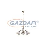   RÁBALUX 7173 Art flower 3 ágú csillár E14 3x40W bronz 230V     A++ -> E