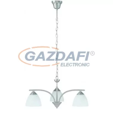 RÁBALUX 7203 Tristan 3 ágú csillár E14 3x40W szatén króm 230V     A++ -> E