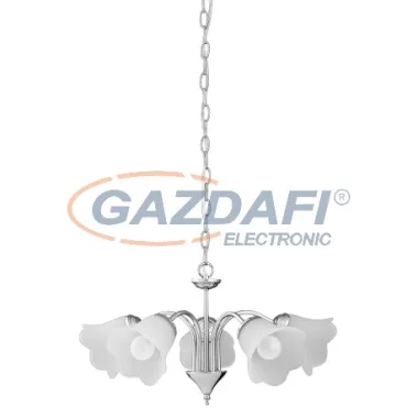 RÁBALUX 7245 Rafaella 5 ágú csillár E14 5x40W króm 230V     A++ -> E