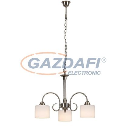   RÁBALUX 7275 Edith klasszik függeszték, 3x60W,a.sárgaréz 230V     A++ -> E