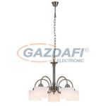   RÁBALUX 7276 Edith klasszik függeszték, 5x60W,a.sárgaréz 230V     A++ -> E