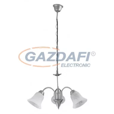 RÁBALUX 7363 Francesca 3 ágú csillár E14 3x40W szatén  króm 230V     A++ -> E