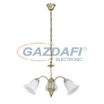   RÁBALUX 7373 Francesca 3 ágú csillár E14 3x40W bronz 230V     A++ -> E