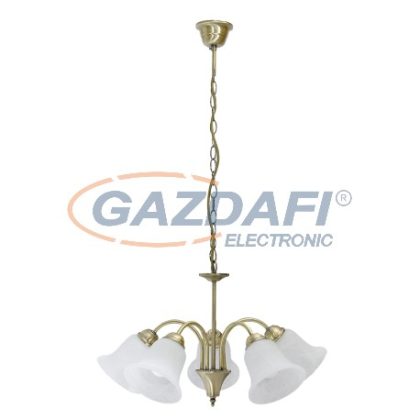   RÁBALUX 7375 Francesca 5 ágú csillár E14 5x40W bronz 230V     A++ -> E