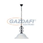   RÁBALUX 7776 Dorothea függeszték E27 60W matt fekete 230V     A++ -> E