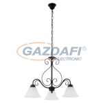   RÁBALUX 7813 Athen 3 ágú csillár E14 3x40W matt fekete 230V     A++ -> E