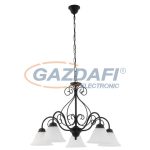   RÁBALUX 7815 Athen 5 ágú csillár E14 5x40W matt fekete 230V     A++ -> E