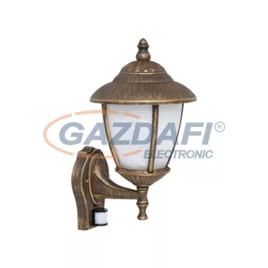 RÁBALUX 7836 Madrid, falikar, mozgásérzékelős, antik arany, E27 1XMAX60W 230V