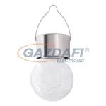   RÁBALUX 7850 Yola kültéri szolárlámpa, mozgásérzékelős, szatin króm, LED 0,06W 3000K 1lm