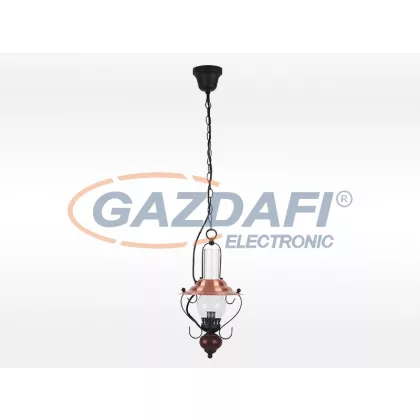   RÁBALUX 7869 Enna függeszték E14 40W fekete-réz 230V     A++ -> E
