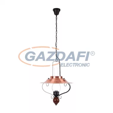 RÁBALUX 7870 Enna függeszték E27 60W  fekete-réz 230V     A++ -> E