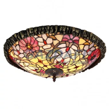 RÁBALUX 8087 Mirella mennyezeti lámpa D44 E27 2x60W tiffany 230V