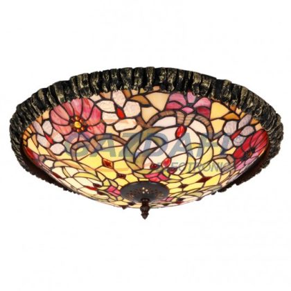   RÁBALUX 8087 Mirella mennyezeti lámpa D44 E27 2x60W tiffany 230V