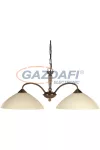 RÁBALUX 8177 Regina 2 ágú függeszték E27 2x60W bronz-krém búra 230V     A++ -> E
