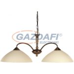   RÁBALUX 8177 Regina 2 ágú függeszték E27 2x60W bronz-krém búra 230V     A++ -> E