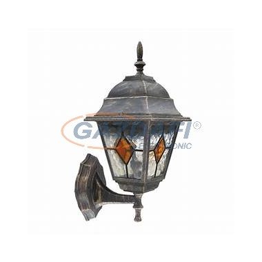 RÁBALUX 8182 Monaco kültéri falikar fel 60W antik arany-tiffany IP43 230V