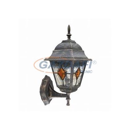   RÁBALUX 8182 Monaco kültéri falikar fel 60W antik arany-tiffany IP43 230V