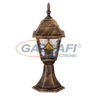 RÁBALUX 8183 Monaco kültéri talpas állólámpa 60W antik arany-tiffany IP43 230V