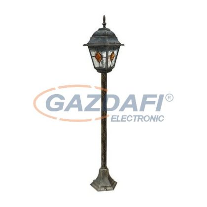   RÁBALUX 8185 Monaco kültéri állólámpa 1m 60W antik arany-tiffany IP43 230V