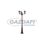   RÁBALUX 8186 Monaco kült 3 ágú állólámpa 3x60W antik arany-tiffany IP43 230V