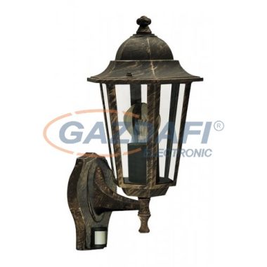 RÁBALUX 8218 Velence kültéri falikar E27 60W antik arany IP44 mozgásérzékelős 230V