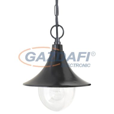 RÁBALUX 8246 Konstanz kültéri függeszték E27 100W fekete IP44 230V