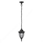   RÁBALUX 8344 Milano kültéri fügeszték  E27 60W fekete IP43 230V     A++ -> E