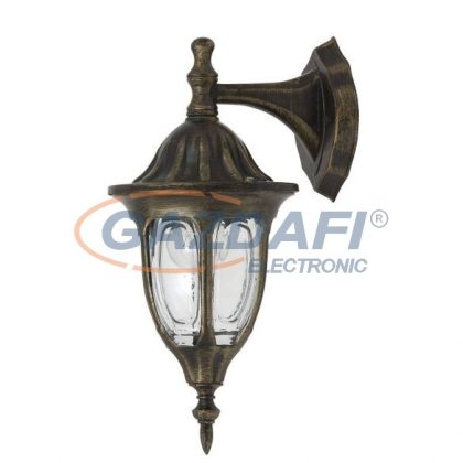   RÁBALUX 8371 Milano kültéri falikar le E27 60W antik arany IP43 230V
